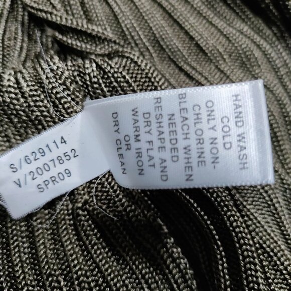 Banana Republic Olive Green Ribbed Long Cardigan Sweater Women's Size XS - Picture 5 of 9